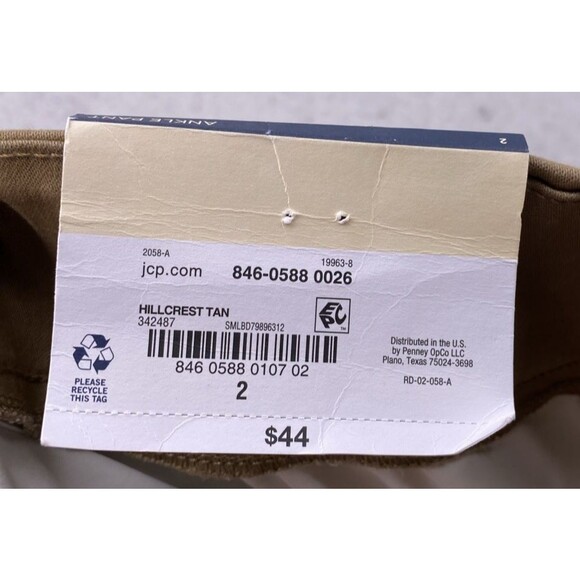 St. John’s Bay Women’s Ankle Pants Size 2 XS Hillcrest Tan Pull-On Slim Fit NWT - Picture 7 of 11